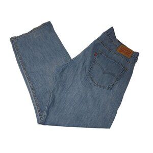 Levi's 569 Wide Relaxed Straight Leg Jeans 36X32 Blue Denim